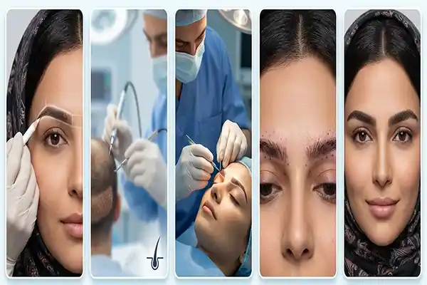 مراحل کاشت ابرو قدم به قدم؛ از طراحی تا جراحی و رویش مجدد